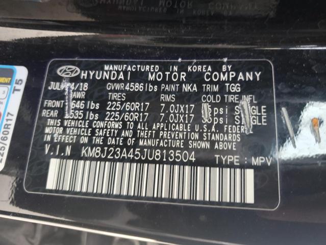 KM8J23A45JU813504 - 2018 HYUNDAI TUCSON SE BLACK photo 13