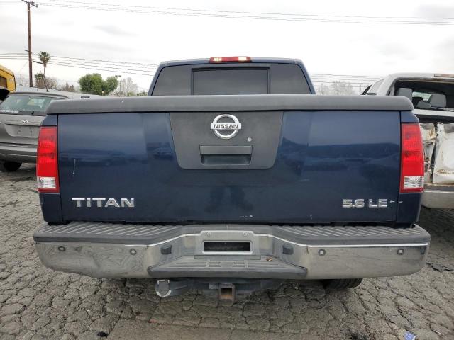 1N6AA07A27N234862 - 2007 NISSAN TITAN XE BLUE photo 6