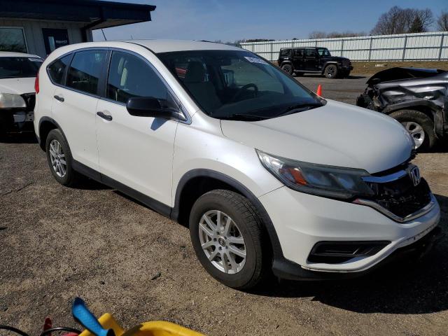 5J6RM3H39FL007350 - 2015 HONDA CR-V LX WHITE photo 4