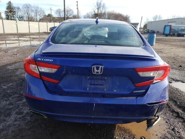 1HGCV1F32JA061773 - 2018 HONDA ACCORD SPORT BLUE photo 6