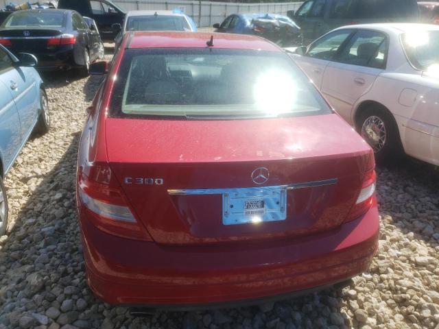 WDDGF5EB0AR099362 - 2010 MERCEDES-BENZ C 300 RED photo 6