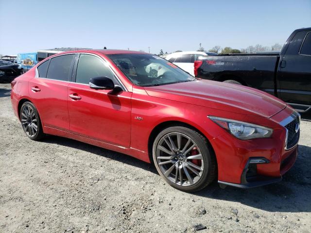 JN1FV7AP0JM461499 - 2018 INFINITI Q50 RED SPORT 400 RED photo 4