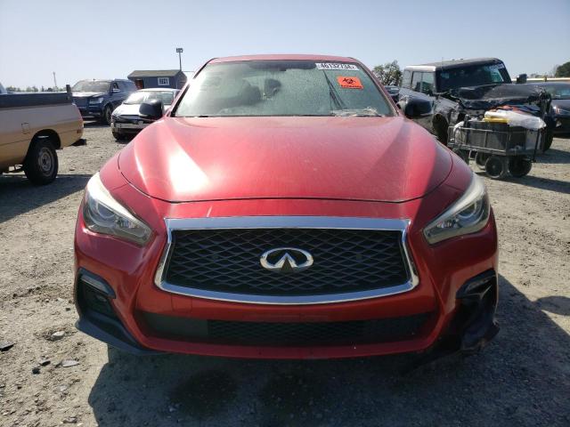 JN1FV7AP0JM461499 - 2018 INFINITI Q50 RED SPORT 400 RED photo 5