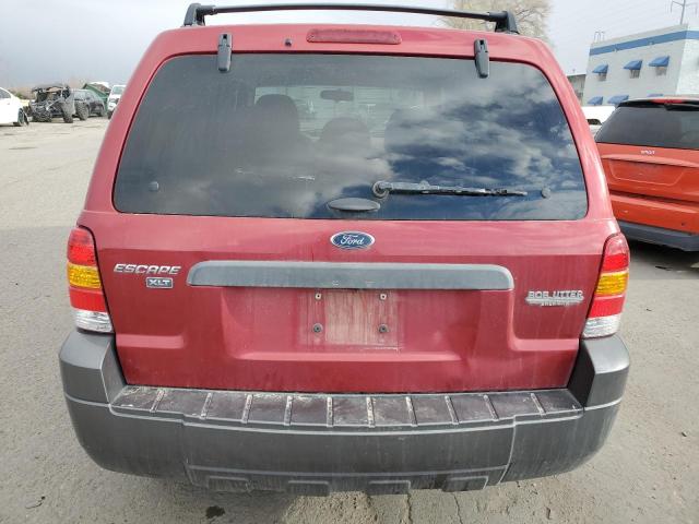 1FMCU03145KA12567 - 2005 FORD ESCAPE XLT RED photo 6