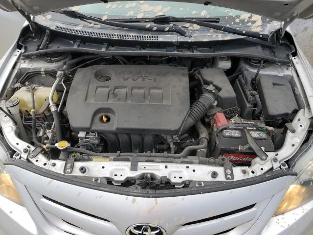 5YFBU4EE1DP207923 - 2013 TOYOTA COROLLA BASE SILVER photo 11