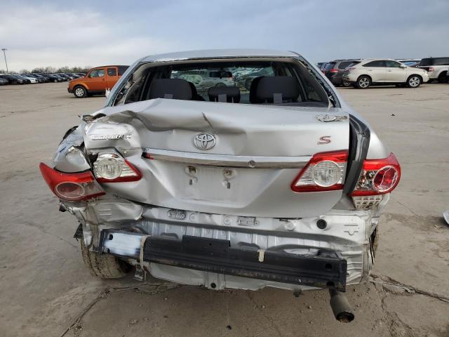 5YFBU4EE1DP207923 - 2013 TOYOTA COROLLA BASE SILVER photo 6