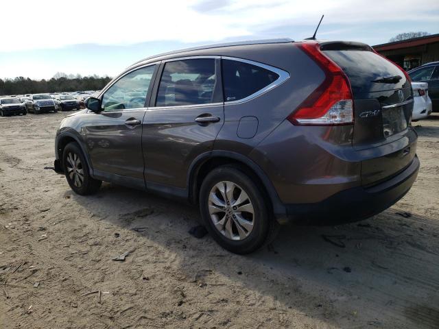 5J6RM4H74CL037814 - 2012 HONDA CR-V EXL GRAY photo 2