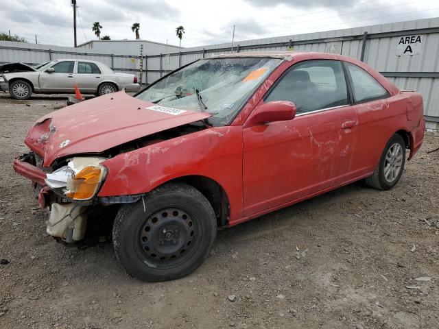 1HGEM21912L079474 - 2002 HONDA CIVIC EX RED photo 1