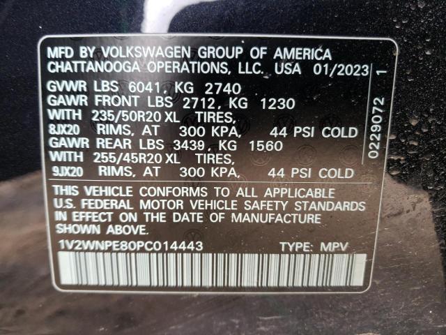 1V2WNPE80PC014443 - 2023 VOLKSWAGEN ID.4 PRO S შავი ფოტო 13