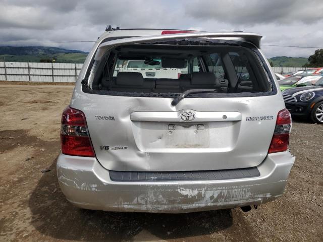 JTEEP21A940025033 - 2004 TOYOTA HIGHLANDER SILVER photo 6