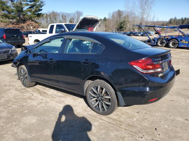 19XFB2F91FE251051 - 2015 HONDA CIVIC EXL შავი ფოტო 2