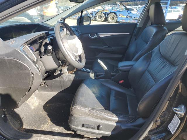 19XFB2F91FE251051 - 2015 HONDA CIVIC EXL შავი ფოტო 7