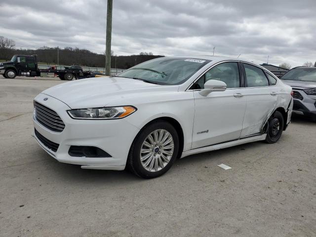 3FA6P0LU4ER285478 - 2014 FORD FUSION SE HYBRID WHITE photo 1