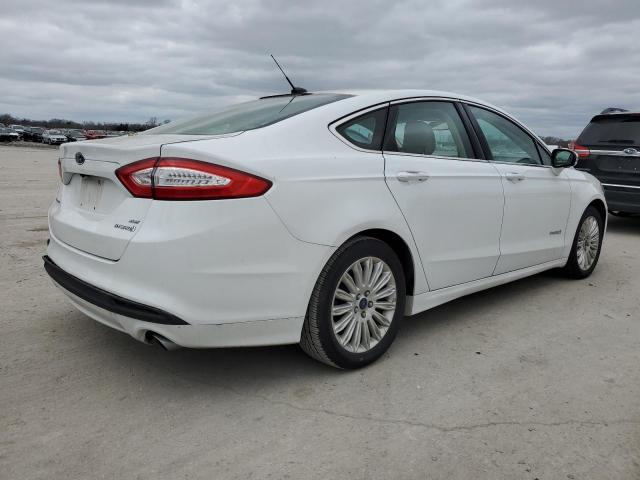 3FA6P0LU4ER285478 - 2014 FORD FUSION SE HYBRID WHITE photo 3