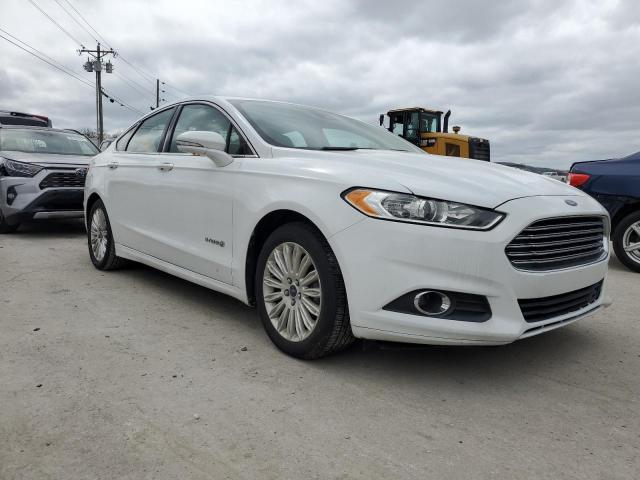 3FA6P0LU4ER285478 - 2014 FORD FUSION SE HYBRID WHITE photo 4