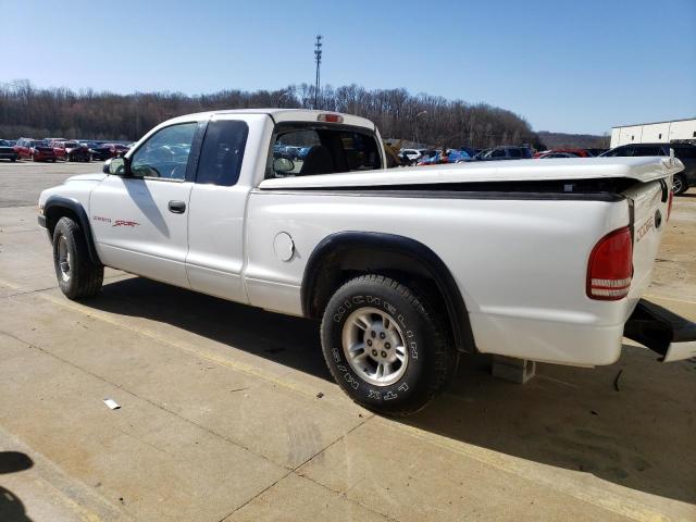 1B7GL22X0XS257797 - 1999 DODGE DAKOTA WHITE photo 2