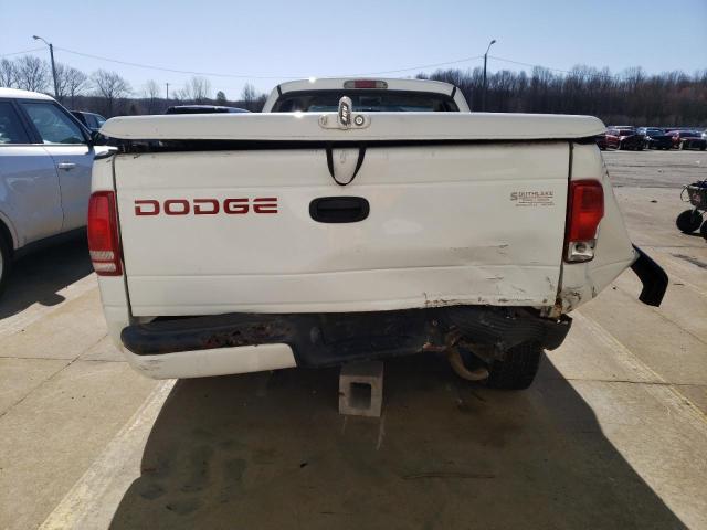 1B7GL22X0XS257797 - 1999 DODGE DAKOTA WHITE photo 6