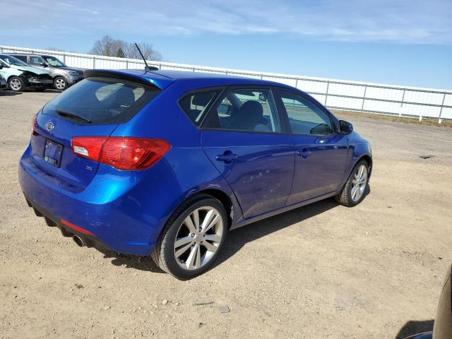 KNAFW5A31C5489642 - 2012 KIA FORTE SX BLUE photo 3