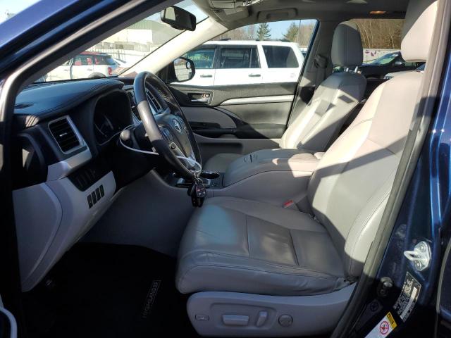 5TDJKRFH5ES027294 - 2014 TOYOTA HIGHLANDER XLE Mavi foto 7