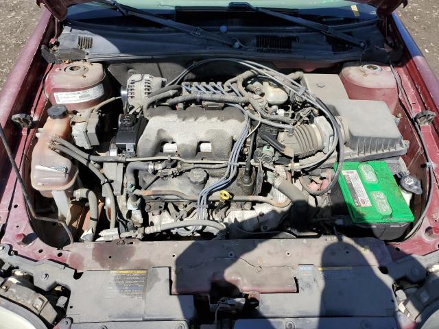 1G1ND52JX2M726174 - 2002 CHEVROLET MALIBU BURGUNDY photo 11