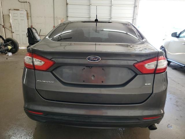 3FA6P0H73GR182848 - 2016 FORD FUSION SE GRAY photo 6