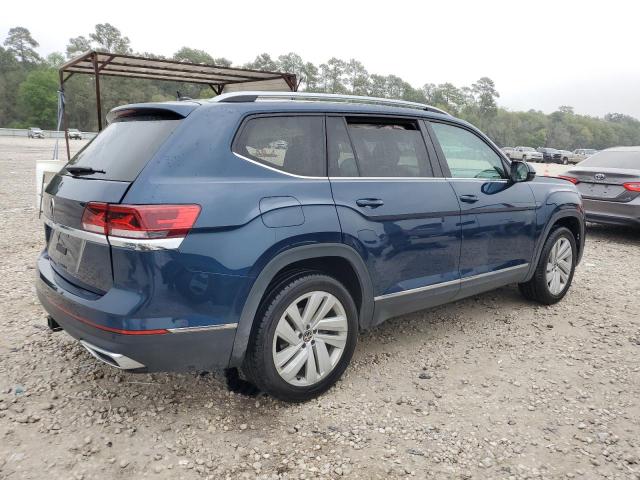 1V2ER2CA1MC582401 - 2021 VOLKSWAGEN ATLAS SEL BLUE photo 3