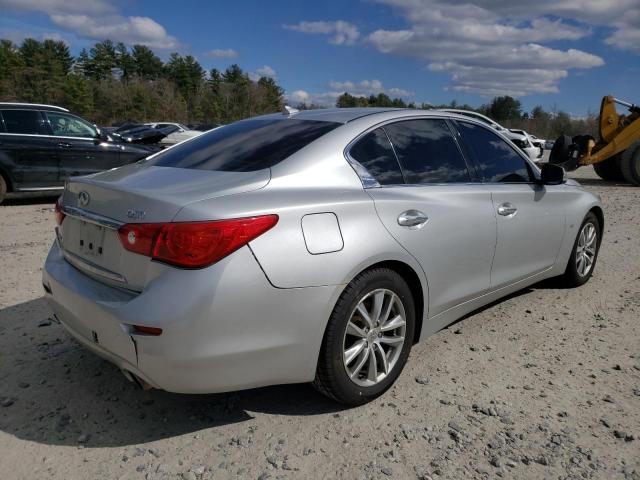 JN1BV7AR3FM396879 - 2015 INFINITI Q50 BASE SILVER photo 3