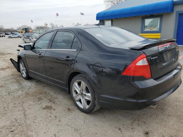 3FAHP0KC2BR133826 - 2011 FORD FUSION SPORT BLACK photo 2