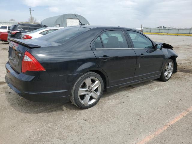 3FAHP0KC2BR133826 - 2011 FORD FUSION SPORT BLACK photo 3