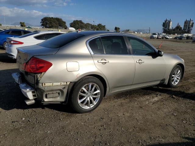 JNKCV61F99M360294 - 2009 INFINITI G37 TAN photo 3