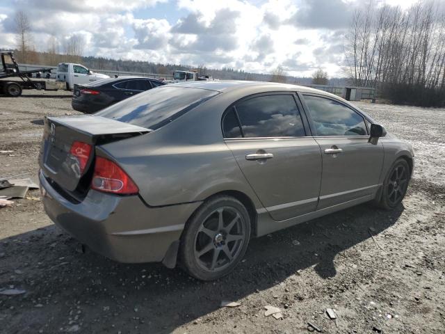 2HGFA16538H315965 - 2008 HONDA CIVIC LX GRAY photo 3