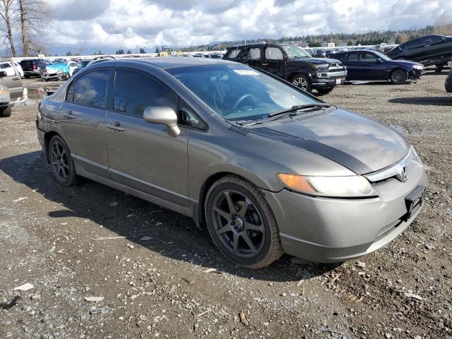 2HGFA16538H315965 - 2008 HONDA CIVIC LX GRAY photo 4