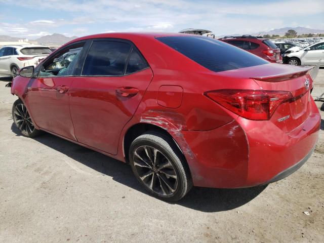 2T1BURHE8JC053537 - 2018 TOYOTA COROLLA L RED photo 2