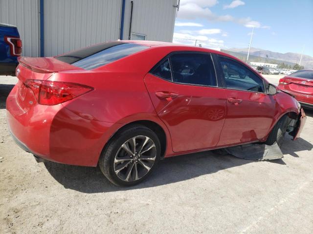 2T1BURHE8JC053537 - 2018 TOYOTA COROLLA L RED photo 3