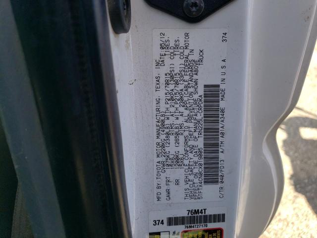 5TFTX4CN0CX019005 - 2012 TOYOTA TACOMA ACCESS CAB Ağ foto 12