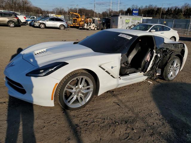 1G1YB2D74K5112458 - 2019 CHEVROLET CORVETTE STINGRAY 1LT WHITE photo 1