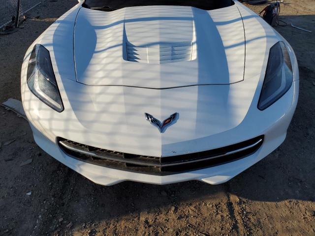 1G1YB2D74K5112458 - 2019 CHEVROLET CORVETTE STINGRAY 1LT WHITE photo 11