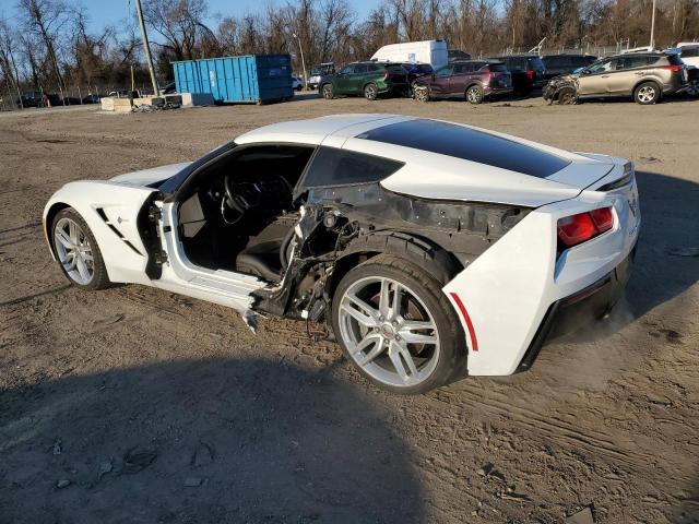 1G1YB2D74K5112458 - 2019 CHEVROLET CORVETTE STINGRAY 1LT WHITE photo 2