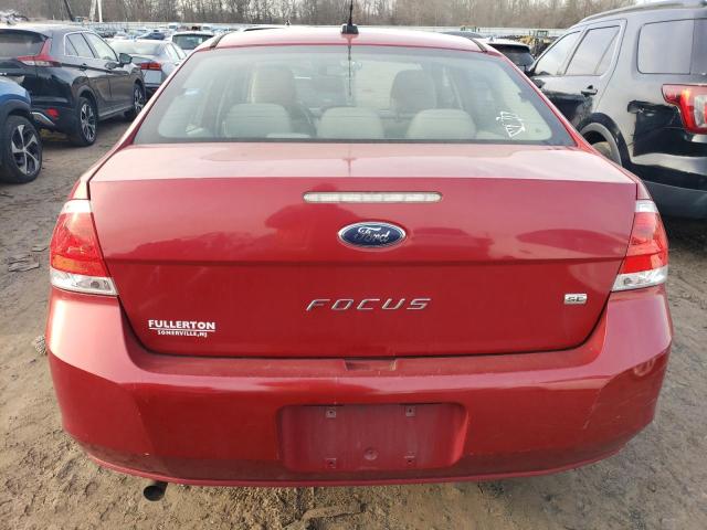 1FAHP3FN3AW193140 - 2010 FORD FOCUS SE RED photo 6