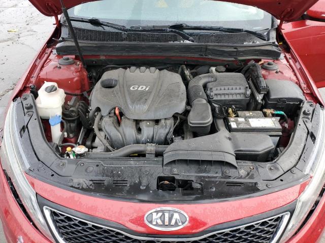 5XXGM4A75EG288206 - 2014 KIA OPTIMA LX RED photo 11