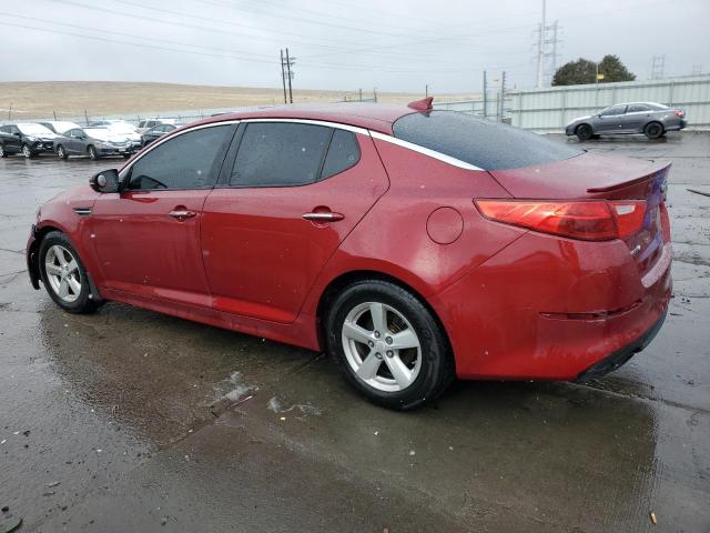 5XXGM4A75EG288206 - 2014 KIA OPTIMA LX RED photo 2