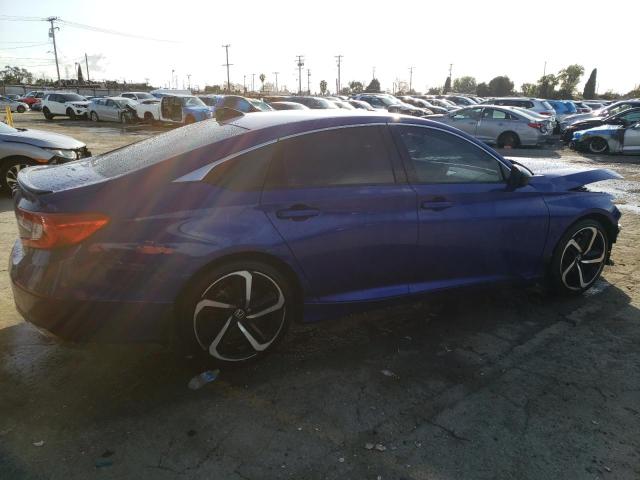 1HGCV1F31NA075248 - 2022 HONDA ACCORD SPORT BLUE photo 3