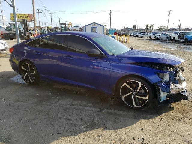 1HGCV1F31NA075248 - 2022 HONDA ACCORD SPORT BLUE photo 4