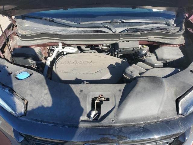 5FNYF8H52MB014845 - 2021 HONDA PASSPORT EXL MAROON photo 11