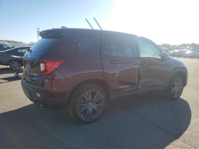 5FNYF8H52MB014845 - 2021 HONDA PASSPORT EXL MAROON photo 3