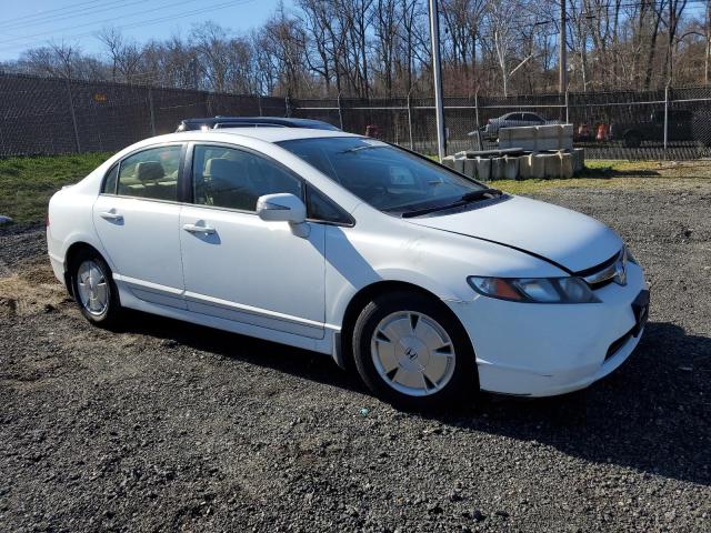 JHMFA36246S006669 - 2006 HONDA CIVIC HYBRID WHITE photo 4