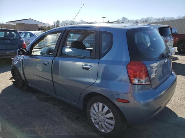 KL1TD66687B775880 - 2007 CHEVROLET AVEO BASE BLUE photo 2