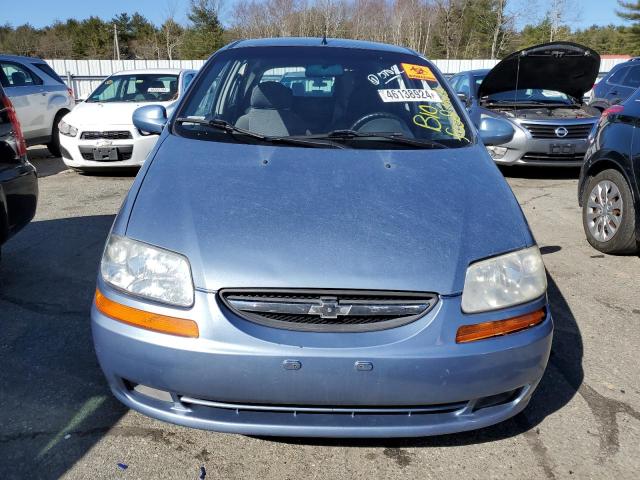 KL1TD66687B775880 - 2007 CHEVROLET AVEO BASE BLUE photo 5
