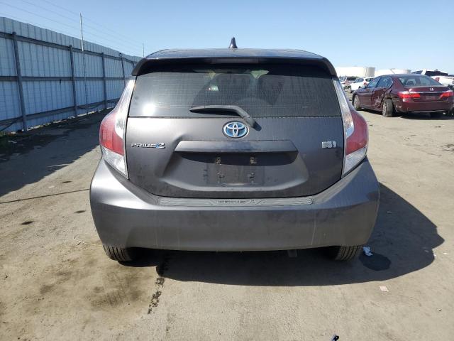 JTDKDTB39F1580325 - 2015 TOYOTA PRIUS C GRAY photo 6