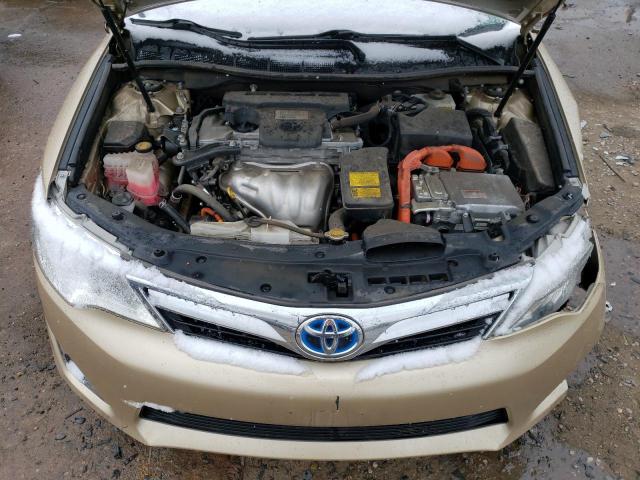 4T1BD1FK0CU037988 - 2012 TOYOTA CAMRY HYBRID GOLD photo 11